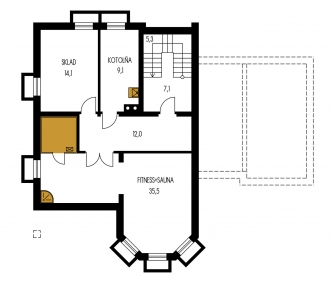 Floor plan of basement - KLASSIK 137